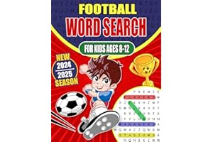 Football Word Search for Kids: New Season/Clubs, Players and Stadiums/Activity Book with Word Search Puzzles for Boys and Girls Age 8-12