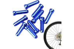 câble frein vélo,protection câble vélo | frein en alliage d'aluminium, bouchons viroles manette vitesse, pièces rechange pour VTT, 10 Ibuloule