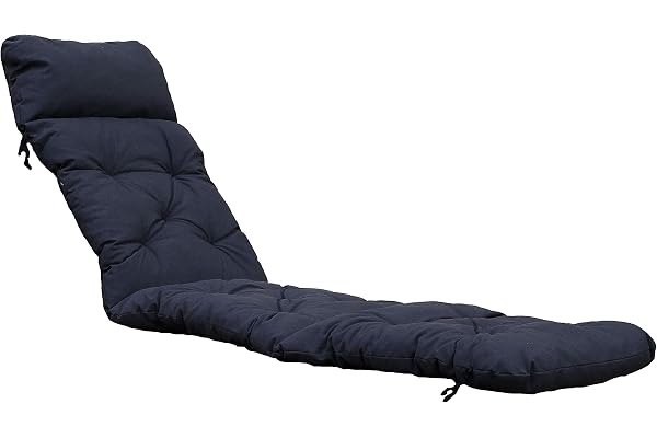Chicreat Coussin pour Chaise Longue, 195 x 49 cm, Gris Foncé