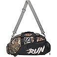 FUOCO Nylon 28 Cms Travel Accessory- Shoe Bag Duffle Bag (Run Camouflage Black Duffle 40 Ltr_Green)