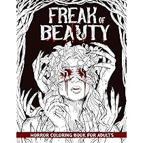Dark Art: A Horror Colouring Book for Adults : Gautier