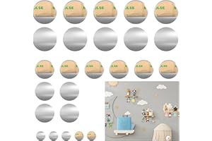 MELLBREE Lot de 25 plaquettes métalliques autocollantes pour kit Tonie en 3 tailles (5 x 15 mm, 10 x 20 mm, 10 x 30 mm), forte force magnétique pour un maintien sûr, idéal pour la décoration de chambre