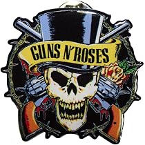Guns N' Roses Bullet Logo Broche Unisexe - Alliage De Zinc Gris, Merch Officiel