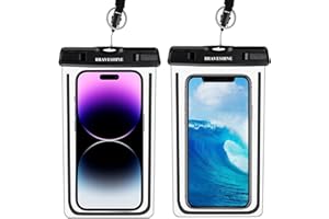 BRAVESHINE Waterproof Mobile Phone Case, IPX8 Underwater Mobile Phone Case for Swimming, Waterproof Mobile Phone Case Compatible with 14 13 12 11 Pro Max Mini, Samsung S23+ S22+ up to 6.7 Inches