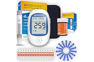 ACCUGENCE 3in1 Uric Acid Meter With 25 Uric Acid test strips, Uric Acid Testing Kit For Uric Acid Monitor -in μmol/L