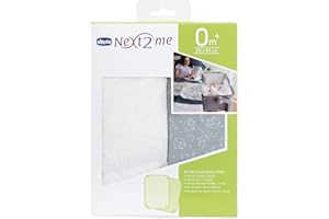 Chicco Next2Me Sheets (pack of 2), Grey Fox | 100% soft cotton