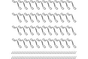 ZOENHOU Lot de 40 sangles pour kayak - En acier inoxydable - Avec 80 vis - Œillets pour kayak, canoë, kayak - Rigging (4 mm)