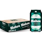 Mahou Classic, Golden Lager Beer, Pack 24 Cans x 33cl