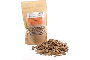 ALCOFERMBREW Virutas de Roble Francés Light Toast 100g – para Vinos, Licores Caseros y Bebidas de Alta Graduación