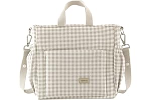 Cambrass - Bolso Maternal para Bebe de Carro - Organizador para Pañales y Otras Cosas - Vicky Beige 16x43x37 Cm