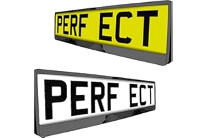 TAPORT 1x Car Registration License Number Plate Surround Holder Frame ALL STYLES (SUPER BLACK)