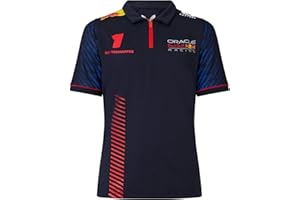 CASTORE Polo Enfant Red Bull Racing F1 Team Max Verstappen 1 Formula Officiel Formule 1 - Bleu - 10 Ans
