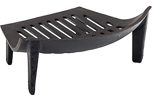 Fire Vida Hierro Fundido Para Chimenea, metal, Negro, (D 23 x W 32 x H 12 cm )