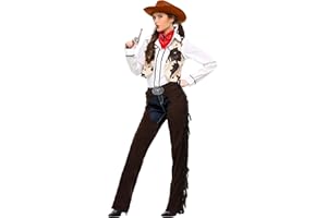 FUN COSTUMES Adult Cowgirl Chaps Fancy Dress Costume