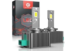 CAR WORK BOX D3S LED Lampadine Per Auto, Sostituzione Per Lampadine D3S HID Xenon, 60w 12000LM 6000K D3S Lampadine Per Fari Auto