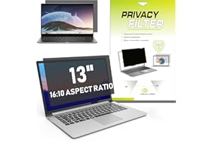 LAMA Filtre de confidentialité Universel pour Ordinateur Portable de 13,3",Anti-lumière Bleue/Anti-reflet/Anti-UV - Protection d'écran de confidentialité, 287,6 x 180 mm (16:10)