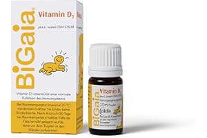 ‎BIGAIA BiGaia Tropfen Plus Vitamin D3, 10ml, mit natürlichem Milchsäurebakterium L. reuteri zur Unterstützung der Darmflora, für Säuglinge ab Geburt
