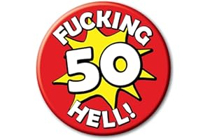 PARTY PEOPLE Birthday Badge a funny rude novelty 59mm Pin Button for men and women ideal for him her and them