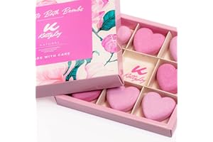 GIFTON Katty Loy - Bath Bombs Gift Set - Luxury Bath Fizzies Spa Pamper Kit for Moisturizing Skin Mothers' Days Gift Birthday Present Ideas - Gift for Women Girlfriend Wife Her Girl Nan