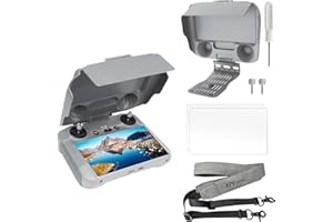 FPVtosky RC 2 Controller More Protector Kit for DJI Mini 4 Pro Accessories, Kit includes RC 2 Sun Hood Cover, RC 2 Lanyard, RC 2 Screen Protection x 2, DJI RC 2 Accessories, DJI Air 3 Accessories