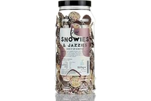 Snowies & Jazzies Gift Jar by Just Treats Sweet Shop Collection