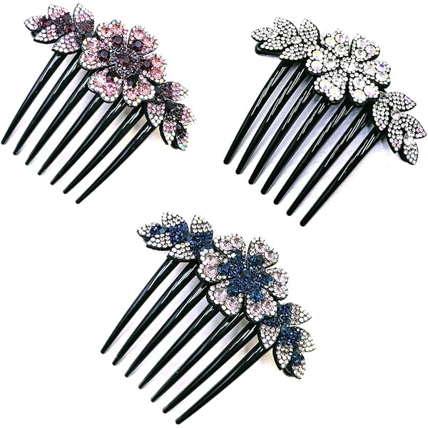 6 Stück Haarkämme Mit Strass – Für Hochzeit, Abschlussball, Partys – Dekorativer Haarschmuck