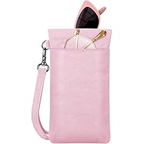 JCAKES Étui à Lunettes Souple, étui à Lunettes De Soleil Marguerite Blanche, étui à Lunettes En Néoprène à Fermeture éclair, Sac à Lunettes Pour Femmes Et Hommes, Noir , Taille Unique