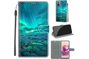 TOMYOU Cover Custodia per Xiaomi Redmi Note 10 4G / Note 10S Custodia in Pelle PU Premium,[Slot per Schede] Anti-Slip Flip Pieghevole Case per Xiaomi Redmi Note 10 4G / Note 10S (6.43")