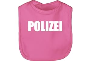 Shirtracer - Baby Lätzchen - Karneval & Fasching - Polizei I Polizeiuniform I Polizist I Polizeikostüm I SEK Polizistin I Police I SWAT