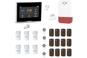 ITALIAN ALARM - KIT Antifurto Allarme Casa Senza Fili wifi Wireless mod. MICRO TOUCH, Combinatore GSM + 4G, APP Smartlife e Tuya. Configurato + videotutorial + Assistenza ITALIA