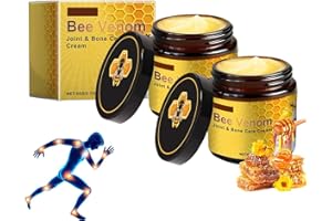 EONFAVE Bienengift Gelenkcreme, 2 Stück Bienengiftsalbe, Bee Venom Bienengift Creme, Natürlich Bienengiftsalbe Joint Gel, Deep Nourishment Beruhigend, Sanft Pflegend, für Rücken, Nacken, Knie (120G)