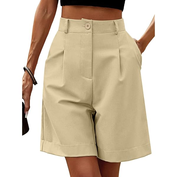 Drawstring Wide Leg Linen Shorts Cotton Linen Shorts For Women