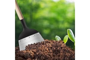 YEAHBOOM Pala de Limpieza de JardíN,Pala de JardíN Multifuncional,Pala Plana de Acero Multifuncional,Herramienta de Deshierbe de Acero Al Carbono para Limpieza de Jardines al Aire Libre, 21cm