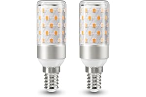 DiCUNO Lampadina LED E14 8W, Equivalente 100W alogena, 1000lm, Luce bianca calda 2700K, Non dimmerabile, Attacco E14 LED Mais, Risparmio energetico, 2 Pezzi