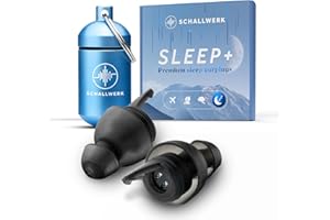 SCHALLWERK ® Music+ | Bouchons d'oreilles discrets – Amortissent le bruit et préservent la qualité du son – Bouchons d'oreilles transparents – Convient pour la musique, les festivals, le travai