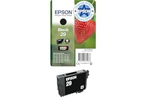 Epson Serie 29 Standard Fragole, Cartucce Claria Home per Stampante Inkjet, Single Pack 1 Colore (Nero) Formato STD, Stampe Casa/Ufficio fino 175 Pagine, Confezione Retail