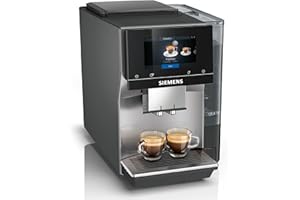 ‎SIEMENS Siemens Kaffeevollautomat EQ700 classic TP715D01, App-Steuerung, Cold Brew, intuitives Full-Touch-Display, bis zu 10 individ. Kaffeekreationen als Favoriten, autom. Dampfreinigung, 1500 W, grau-silber