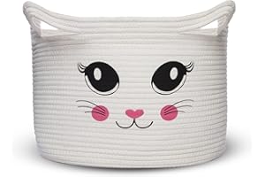 Bigepige Cesto Ropa Sucia, Cesto Juguetes Infantil, Cesta Organizadora Bebe Almacenaje Juguetes Organizador Baño Gatos Decoracion Habitacion