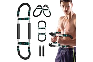 BLINME Twister Arm Trainer, Adjustable Chest Workout Equipment, Chest Exerciser For Men, Arm Exercise Equipment, Portable Spring Resistance - 3-Level Adjustable Shoulder & Forearm Trainer (18-45kg)