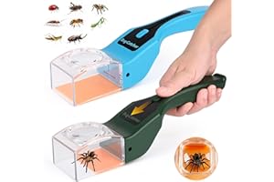 Apritsce Atrapa Insectos, 2 Piezas Easy Magnifier Trampa de Insectos, Atrapa Arañas Fácil de Capturar y Observar, Herramienta Atrapa Insectos Vivos para Uso en el Hogar y Jardín