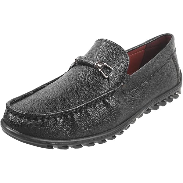 Mocassins Guess Askers Pour Homme - Noir Saffiano, Taille 44 EU, Semelle Intérieure Rembourrée, Ornement G