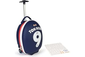 boppi - Valise Enfant - Trolley Enfant Tiny Trekker - Valise Enfant Garçon & Fille - Convient comme Bagage Cabine - 17 L - Football France (avec Autocollants)