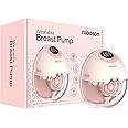 Roboson Wearable Electrical Breast Pump for Feeding Mothers, Portable & Rechargeable Automatic Milk Pump with 4 Modes & 12 Levels, 1200mAh Battery, Portable & Cordless with Type C Charging, FDA Approved, Patented Diaphragm Case Technology, Automatic Milk Level Detection, Voice Broadcast, Smart LED Display, 160ml BPA-Free Milk Cup, Ultra Quiet & Compact (1 Year Warranty) (BP-222) (Wearable Breast Pump)