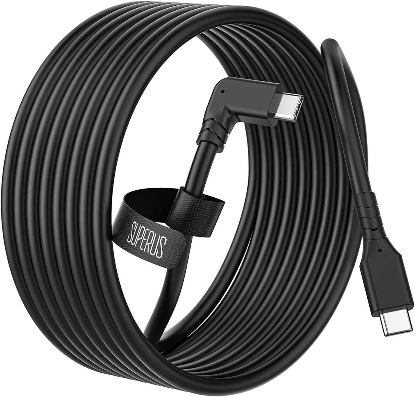 SUPERUS Link Cable para Oculus/Meta Quest 2/Quest 1, 3M USB C a USB C,Cable de Transferencia de Datos y Carga de Alta, Accesorios para Auricular VR para Juegos PC/Steam VR
