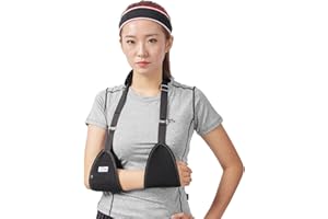 HKJD Triangle de l'écharpe médicale d'immobilisation épaule Rotator Brassard poignet Coude avant-bras support Brace Sangle avec rembourrage souple confortable léger simple pour cassé et Fractured Bras