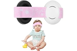 twirush Baby Ear Defenders, Baby Noise Cancelling Headphones Protectors Ear Defenders, Pressure-Free Ear Protectors with Soft Cushion and Adjustable Headband for Toddlers from 0 to 18 Months