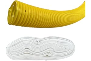 4INSTALATOR Drainage Pipe DN100 5 m Perforated with Geovlies Filter Hose Drainage Fleece Yellow PVC-U Drainage System Drain Pipe Drainage Pipe Drainage Pipe Drainage Drainage