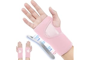 ACWOO Opaska podtrzymująca nadgarstek, regulowany pasek na nadgarstek, szyna kompresyjna cieśni nadgarstka, łagodzi ból nadgarstka, skręcenia, zapalenie ścięgien i bóle stawów, oddychająca opaska na