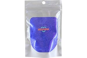 MIJOMA Purpurina en polvo brillante para manualidades y decoración de tarjetas (100 g, azul zafiro)