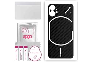 apgo skin sticker film foil vinilo lámina para la parte posterior del teléfono inteligente para Nothing Phone 1 Negro de humo